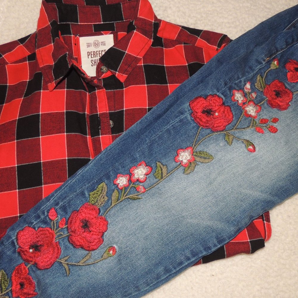 Perfect Shirt Black & Red Flannel